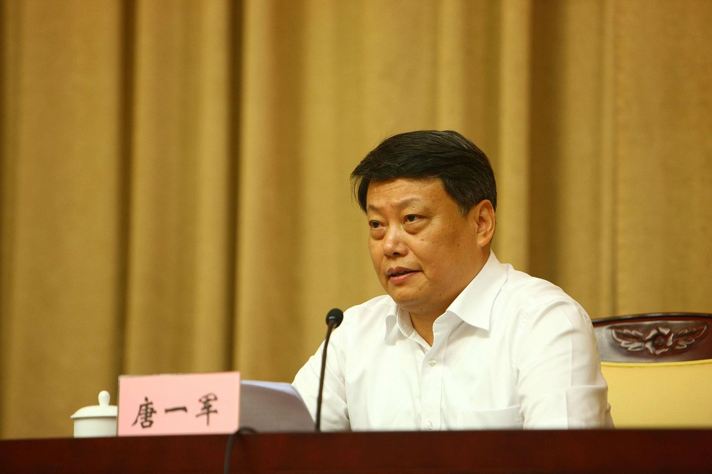 2020年原司法部长傅政华退休，曾在浙江工作多年的唐一军入京，成为中央政法委中又一浙江政坛官员。（VCG）