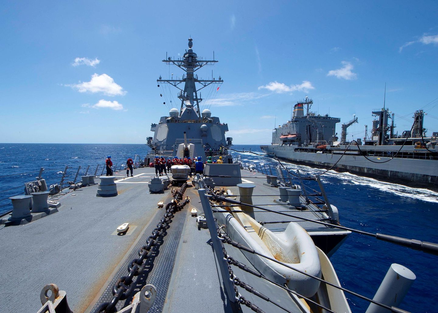 美国海军的实力在世界排名第一，军舰发生事故的概率也位列世界前茅。（Reuters）