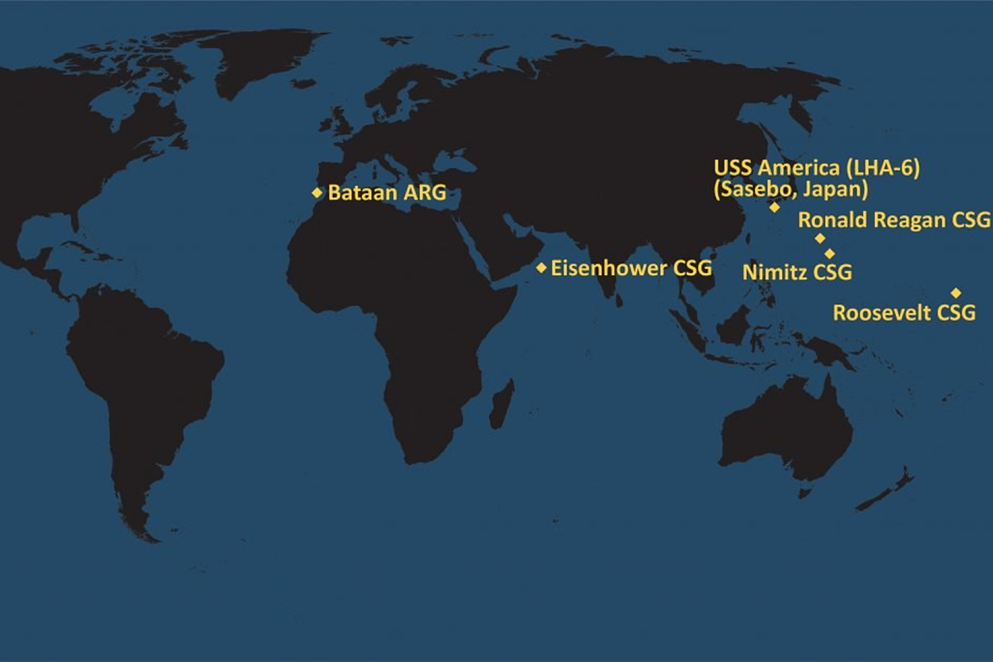 2020年7月初，美国超级航母进入南海。南海是世界上重要的海上战略要道。（U.S. NAVY）
