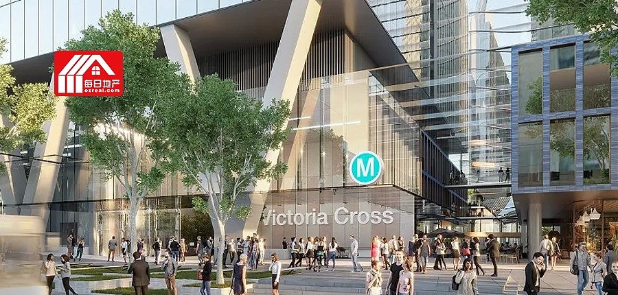 北悉尼Victoria Cross地铁站价值12亿大楼项目获批 - 1