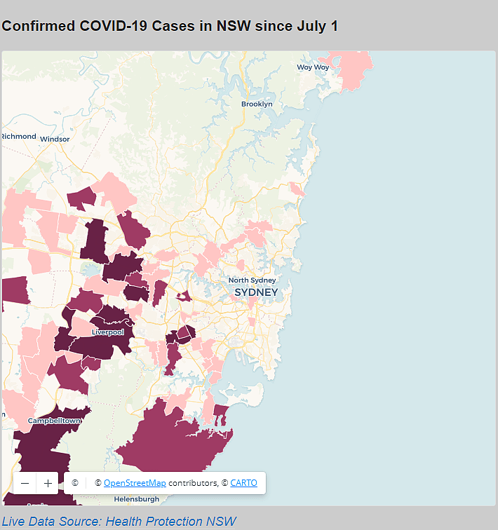 悉尼最新“疫情地图”公布！多地出现聚集性传播，快看看你家有没有中招（组图） - 3