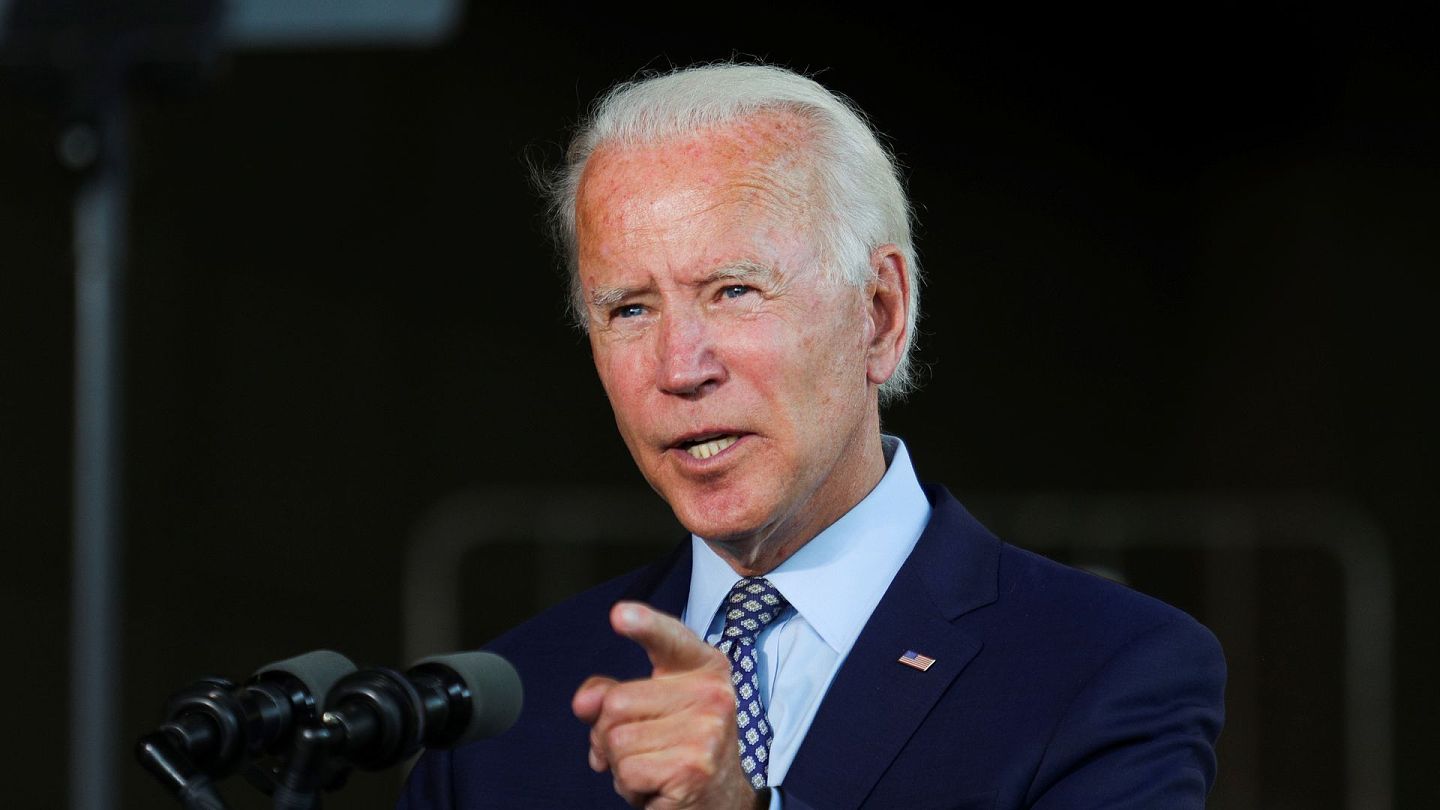 美国前副总统拜登（Joe Biden）将代表民主党出战总统选举。图为2020年7月9日，拜登在宾夕法尼亚州（Pennsylvania）出席竞选活动。（Reuters）