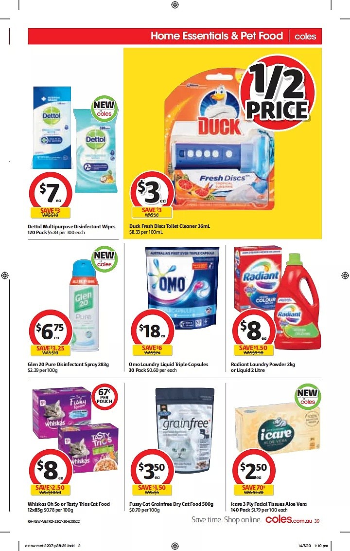 Coles 7月22日-7月28日折扣，花生酱、油半价 - 39