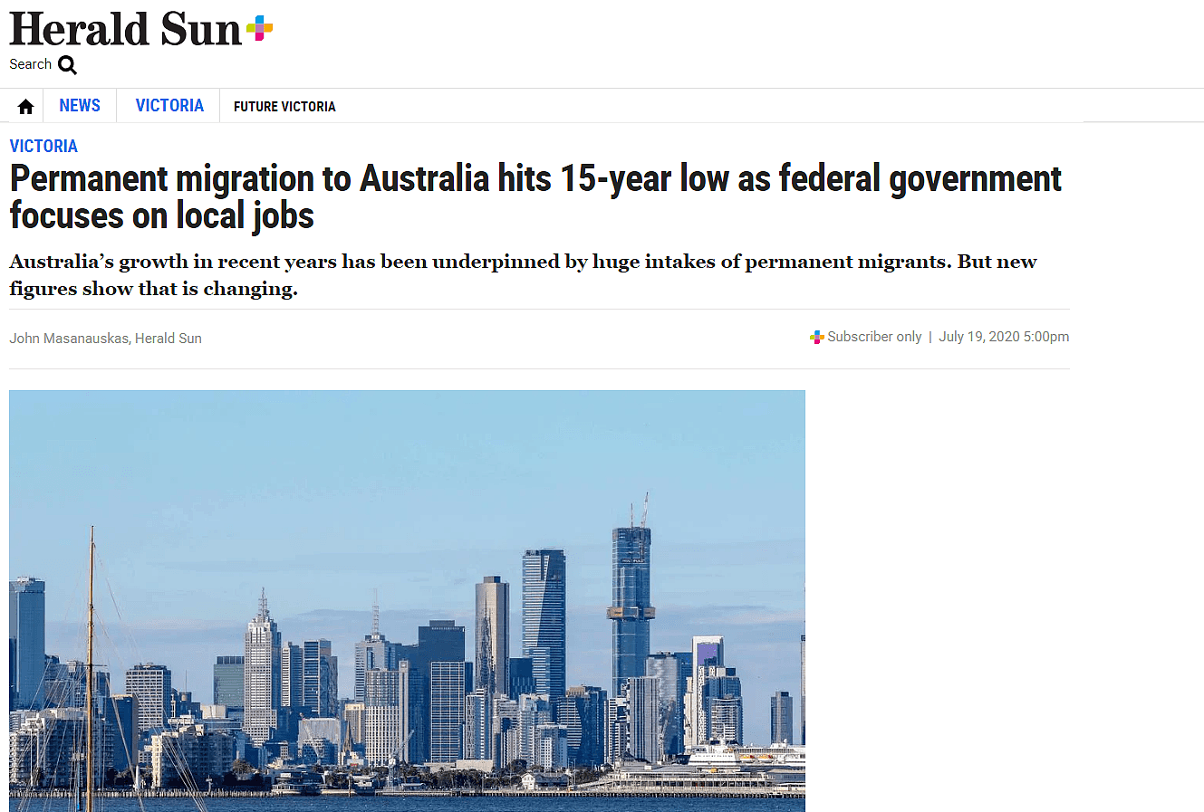 净移民数量逐年下降，来澳移民都去哪儿了？（图） - 1