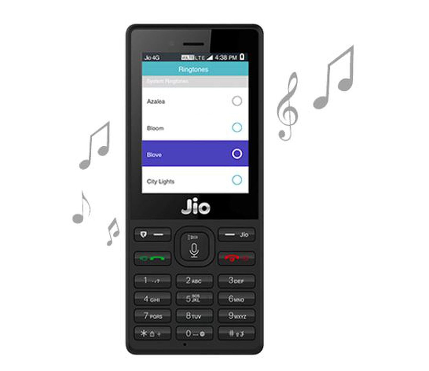 JIO手机价格低廉，内置“KaiOS”系统，该系统内置了Whatsapp、Youtube等常用软件，基本上满足了印度普通民众的沟通、娱乐需求。但外界也有观点认为，该机实为功能机，而非智能手机，它直接反映了印度数亿民众消费能力的低下。（JIO官网）