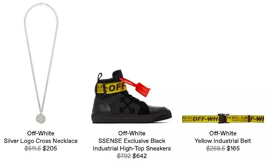 低至2折！Off-White 2020新品折扣专场，1XX刀收经典箭头标围巾 - 13