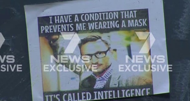 反口罩抗议者在卫生部长墨尔本办公室外涂鸦（图） - 1