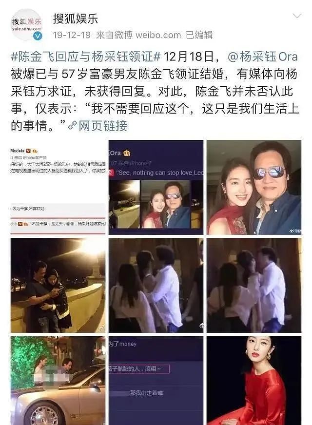 相差30岁的“父女恋”掰了？杨采钰被曝和刘亦菲干爹离婚，网友：一点都不意外！（组图） - 13