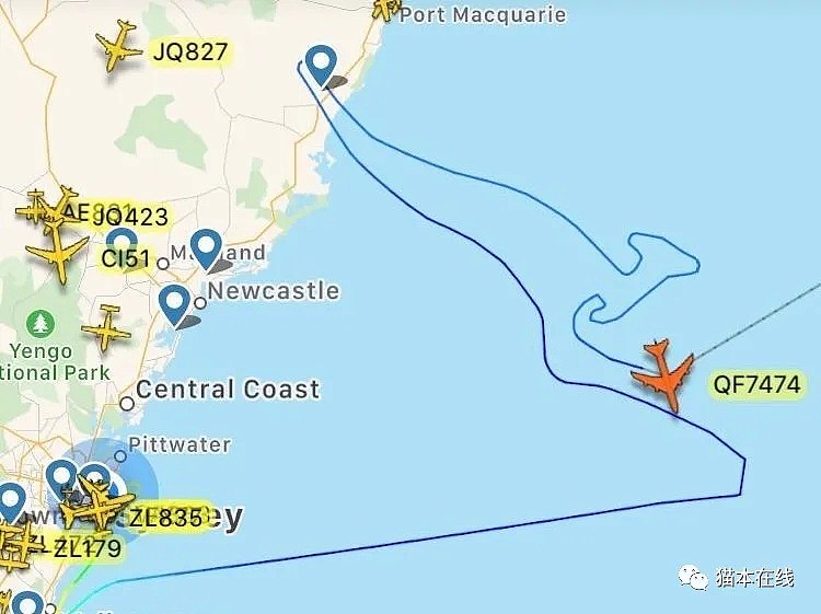在空中“画”了只袋鼠，澳航最后一架波音747告别澳大利亚，完成了她璀璨的一生（组图） - 4