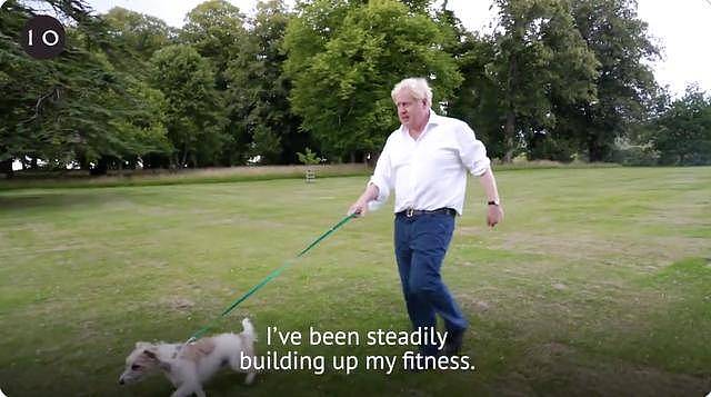 英首相约翰逊称新冠康复后每天遛狗跑步，力推政府