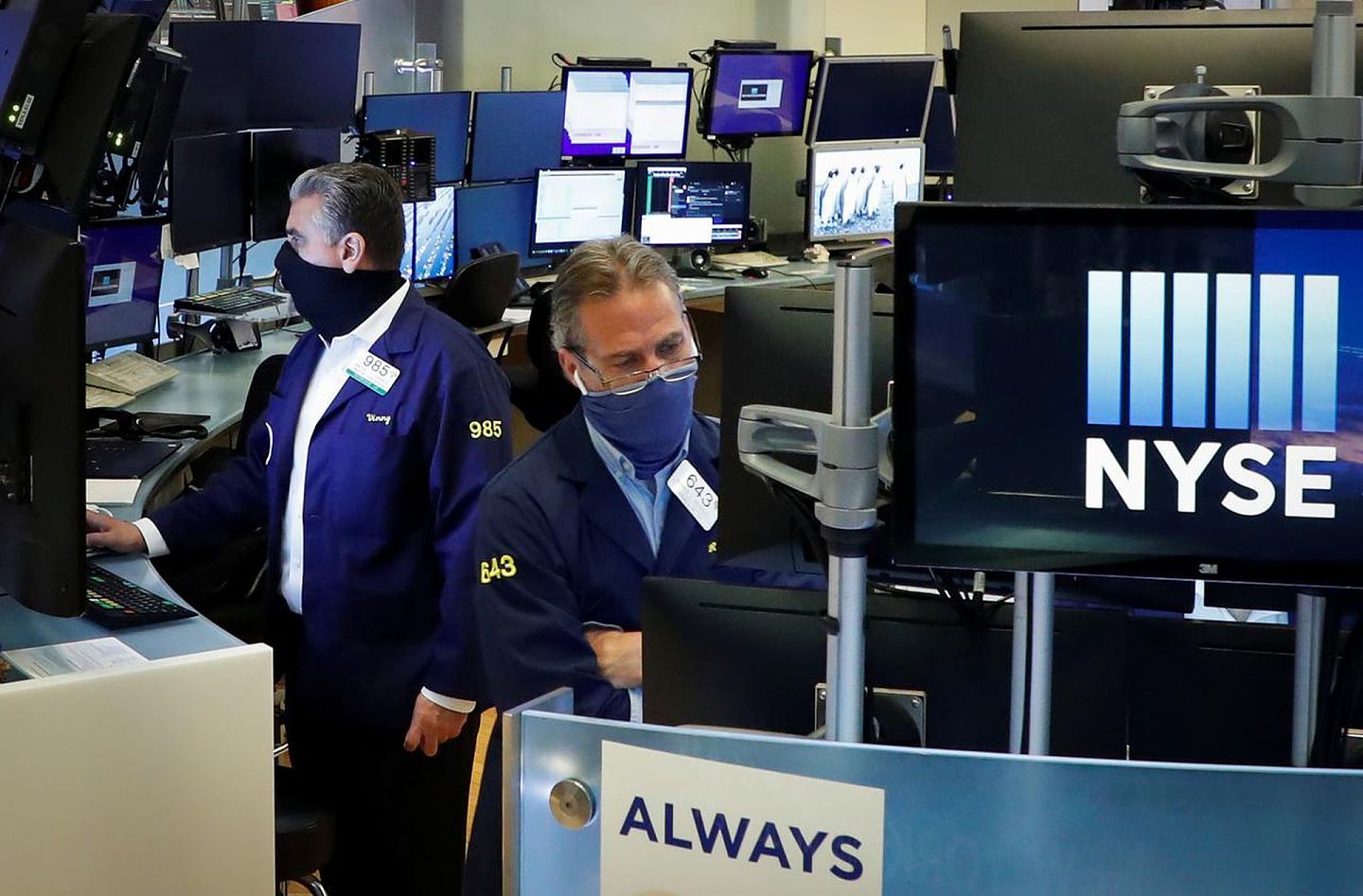 自疫情在美国蔓延以来，美股持续走高，多数分析师对此忧心忡忡。（Reuters）