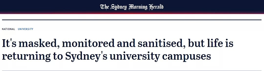 悉尼多所大学重启 学生终于可以返校了！学校：会给学生发口罩，严控安全距离 - 1