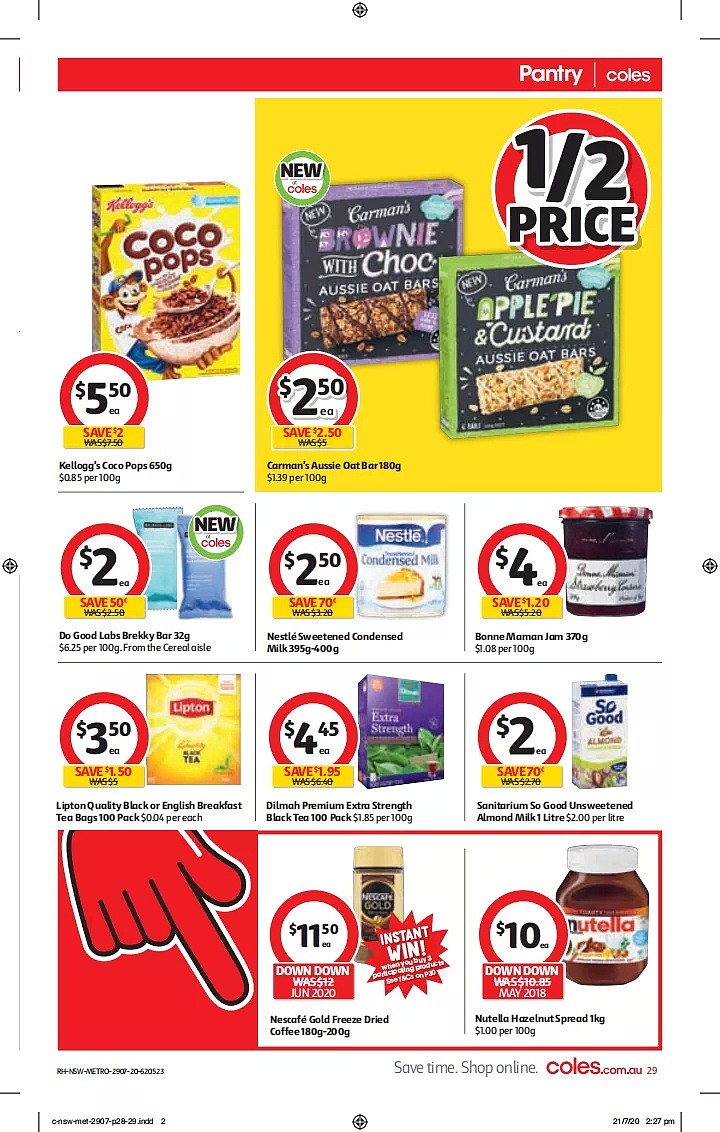 Coles、Woolies半价折扣商品来啦，就在7月29日-8月4日！冻鸭, 虾仁在列（组图） - 7