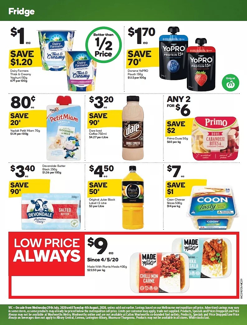 Coles、Woolies半价折扣商品来啦，就在7月29日-8月4日！冻鸭, 虾仁在列（组图） - 46