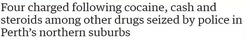 可卡因、摇头丸、500瓶兴奋剂...珀斯大批毒品被警方查获 - 1