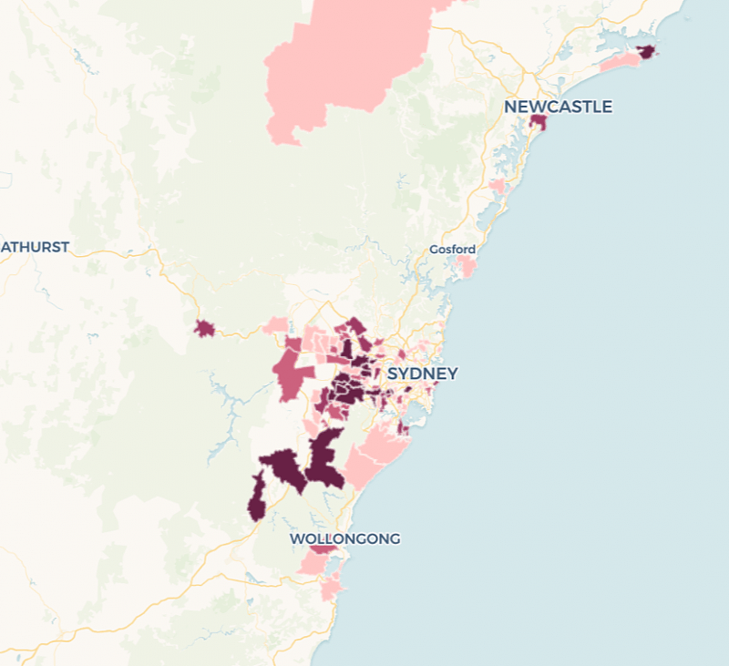 悉尼最新疫情地图出炉！西南部成“重灾区”，Carlingford有活跃病例（组图） - 3