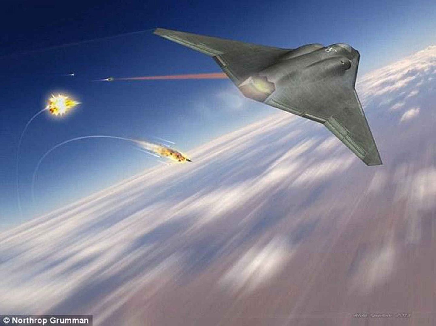 美国三大战斗机制造商之一的诺斯罗普格鲁曼公司，发布下一代战斗机概念图。（Northrop Grumman）