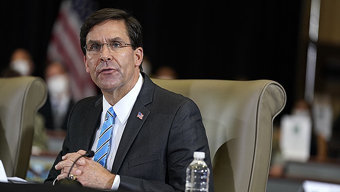 美国国防部长埃斯珀（Mark Esper）（美联社）