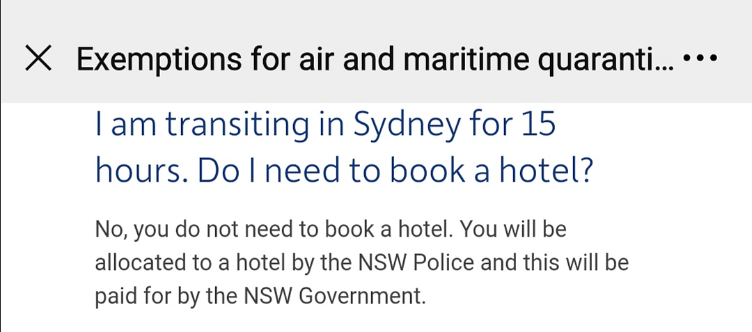去悉尼转机不用隔离14天，48h内飞，免费安排酒店，全细节！ - 2
