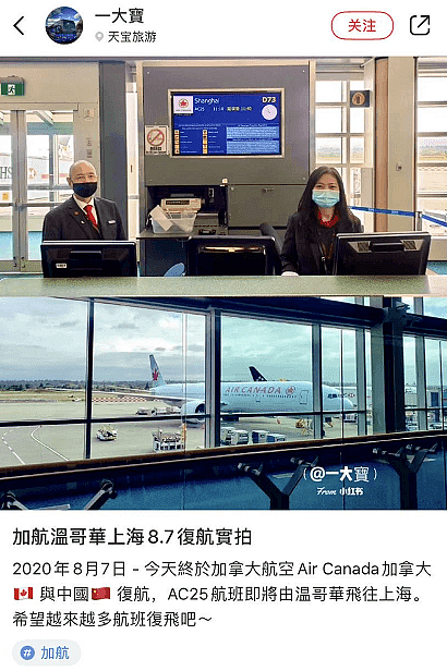 中国留学生实拍！首个复飞班机顺利抵达上海，多伦多9趟航班现确诊​（组图） - 6