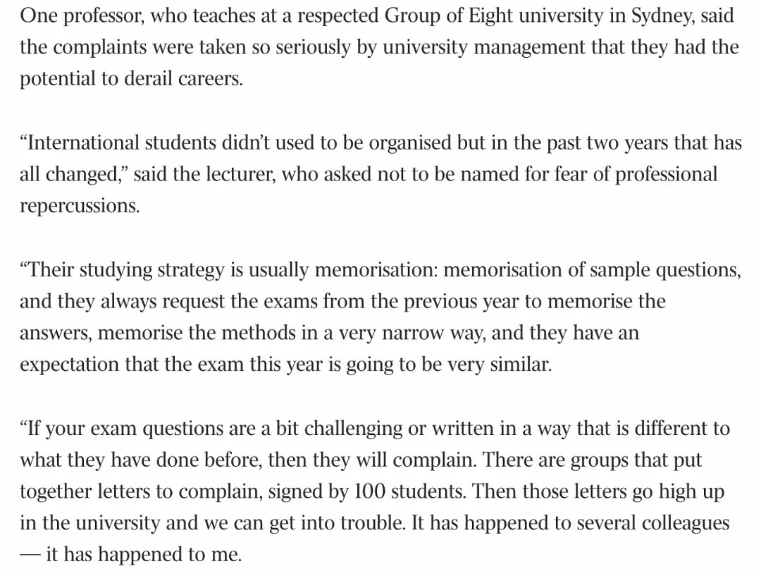 澳洲大学教师频遭投诉，愤而抱怨：中国学生英语烂，学校只爱钱 - 4