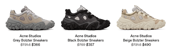 低至6折！Acne Studios折扣上新，3XX收超酷老爹鞋，未来感十足 - 4