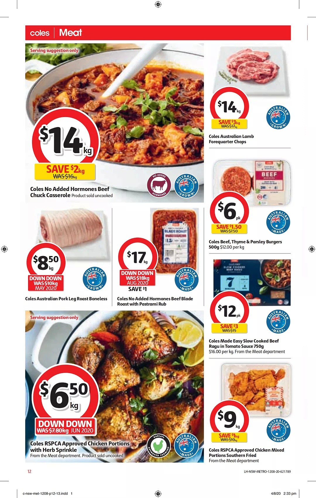 Coles 8月12日-8月18日折扣，肉派、饺子、麦片半价 - 12