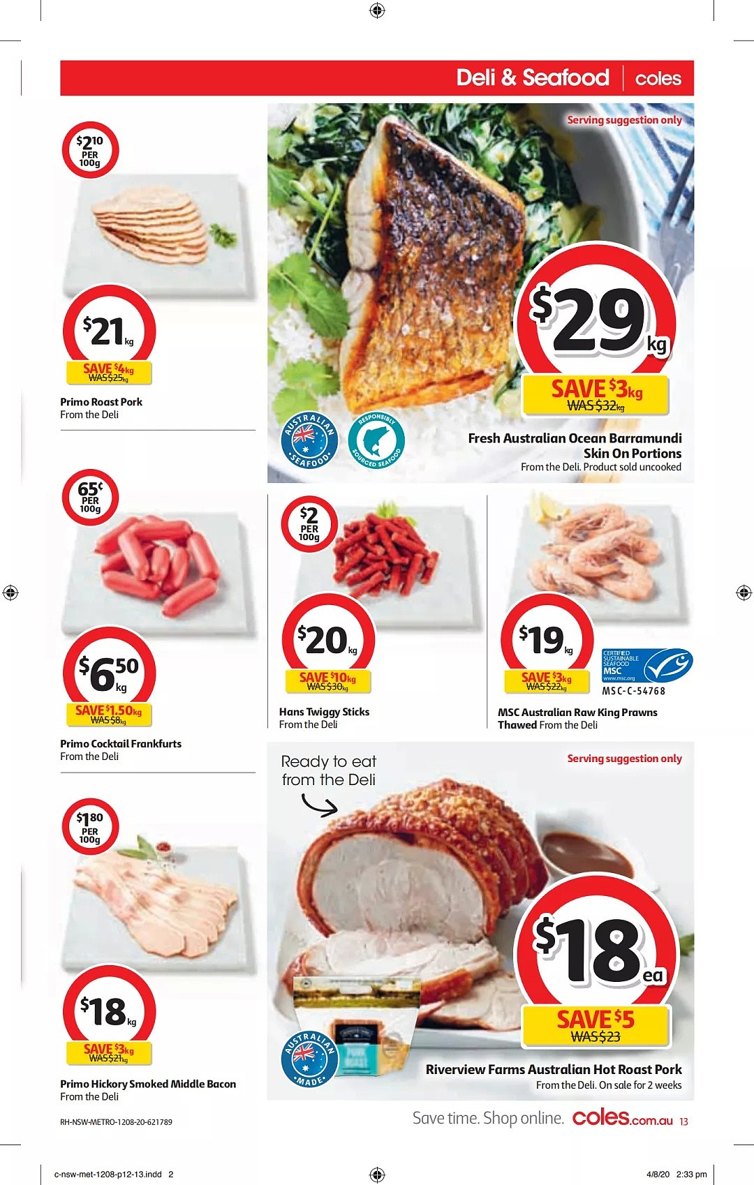 Coles 8月12日-8月18日折扣，肉派、饺子、麦片半价 - 13