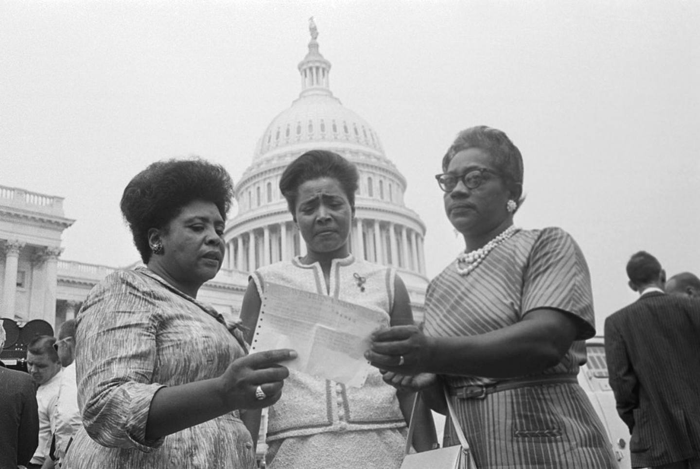 黑人女性的投票權，要在1965年才正式獲得保障。當時美國國會通過《投票權利法案》，確保每個美國人都有權投票。（Getty Images）