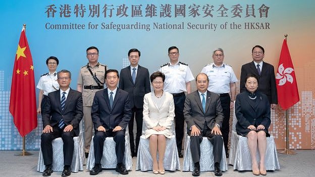 香港特区国安委首次会议之后全体官员合照（8/8/2020）