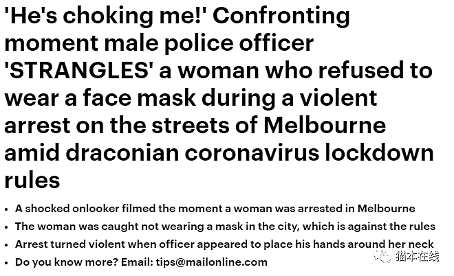不戴口罩被按地拘捕，澳女申诉：感觉不到警察想保护我们！（视频/组图） - 7