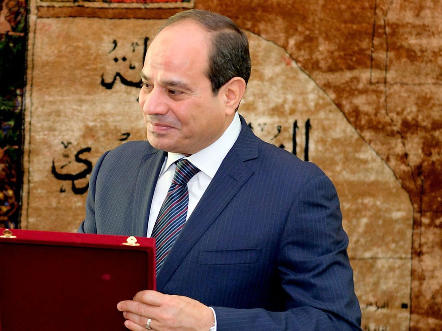 塞西（Abdel Fattah al Sisi）迅速压制了阿拉伯之春，是出身军方的强硬派总统。（新华社）