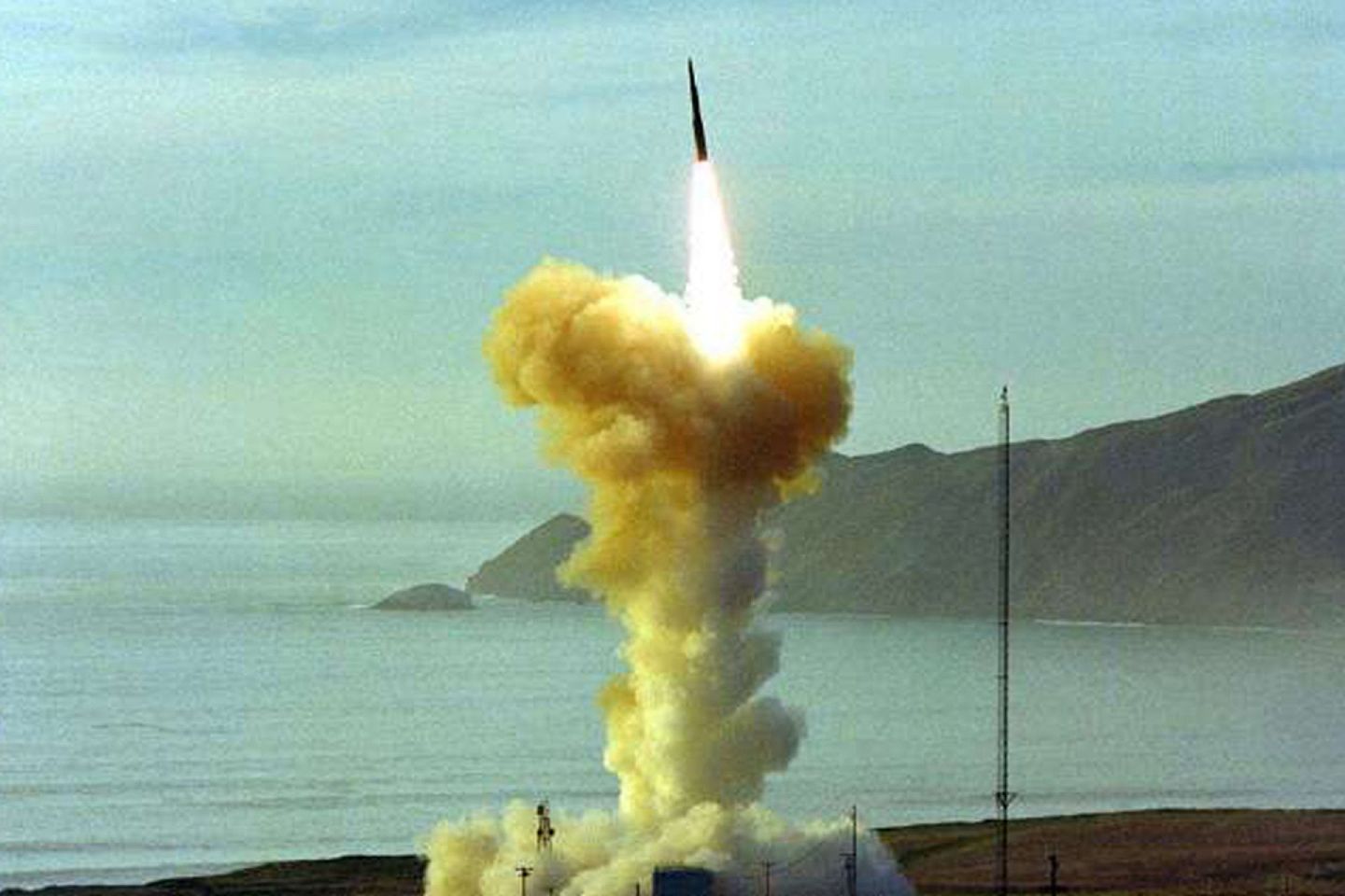 美军“民兵-3”型洲际核导弹可攻击中国本土。（美国空军官网）