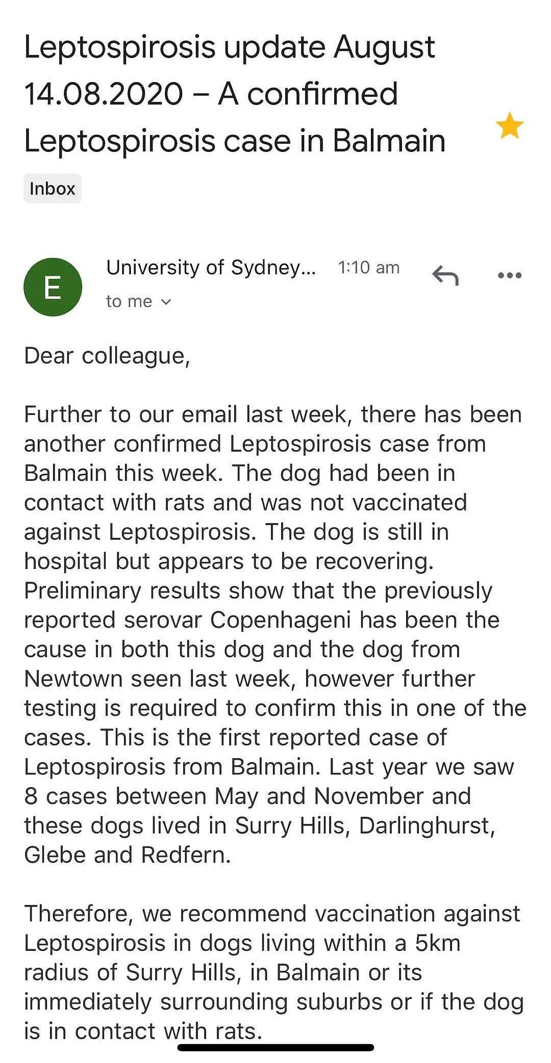 【宠物】官方警告！悉尼狗狗传染病爆发，还能传人，这块区域铲屎官，务必带狗狗打疫苗 - 2
