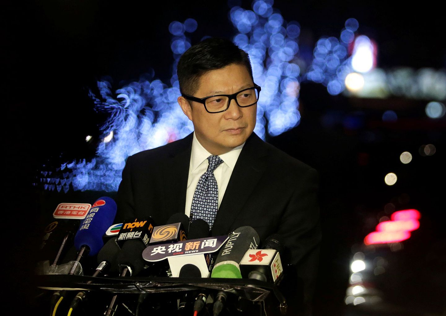 邓炳强回应美国的制裁对自己毫无意义。（Reuters）