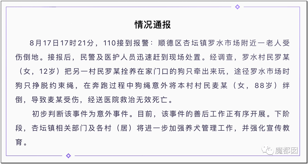 另有隐情？全网悲愤！88岁老人莫名被狗绳绊飞腾空狠摔惨死（视频/组图） - 46