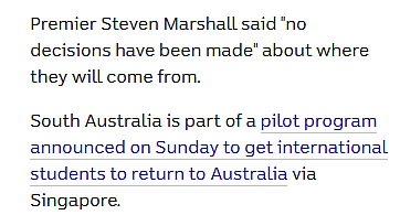 最新！南澳政府“逗人玩”？称试点计划不确定有中国，澳航官宣停飞至明年7月（组图） - 7