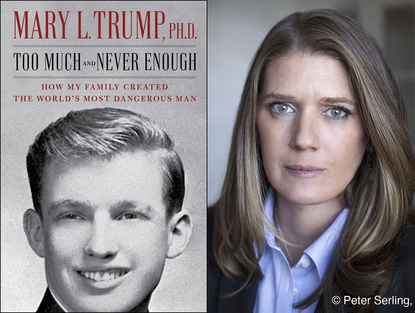 玛丽•特朗普撰写的新书《过多与永匮：我的家族如何造就了世界上最危险的人》揭露了美国总统特朗普的很多年轻时不为人知的恶行。（美联社）