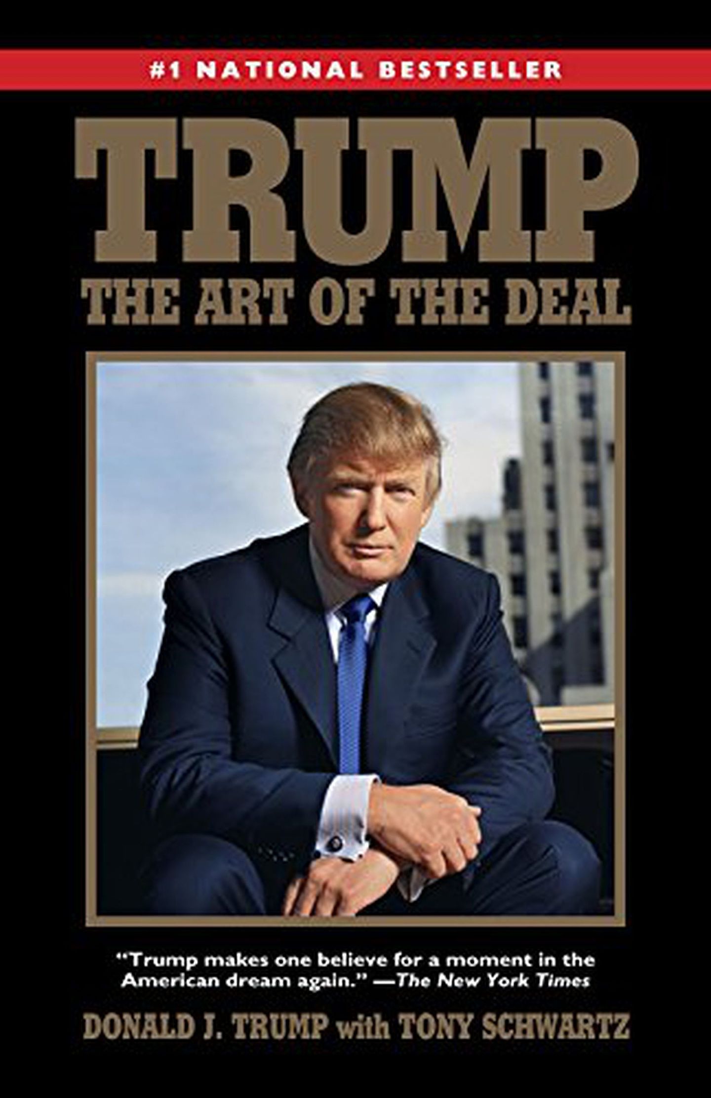 特朗普1987年为自己打造交易专家的形象而出版的《交易的艺术》（The Art of the Deal）。（亚马逊网站）