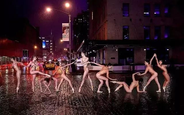 舞者在街头全裸居然有这么美：为城市带来一场特殊的视觉盛宴（组图） - 14