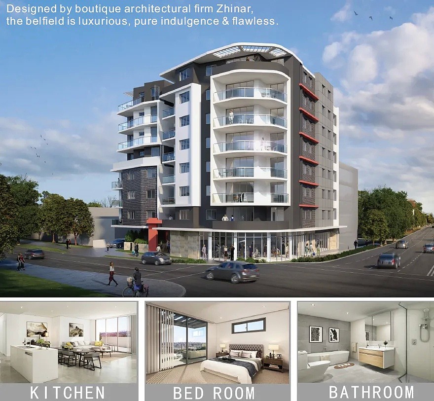 开发商直销-悉尼西南Belfield 第一个高楼61套全新公寓现房 - 1