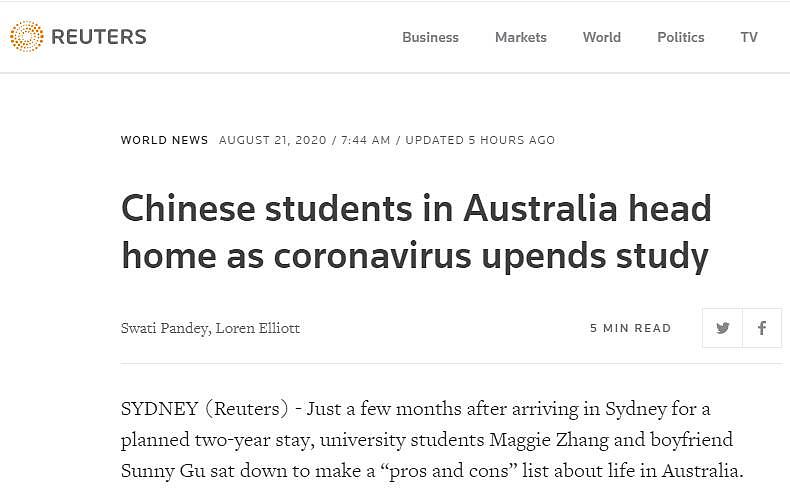 在澳中国留学生因疫情陷入纠结——到底回不回国？ - 1