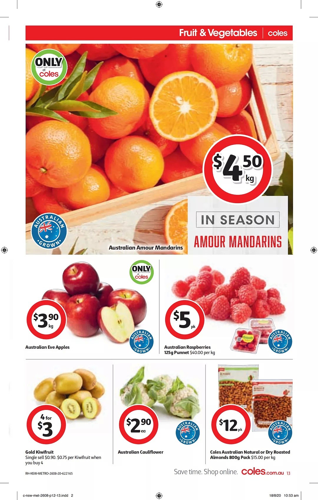 Coles 8月26日-9月1日折扣,披萨、酸奶、薯片半价 - 13