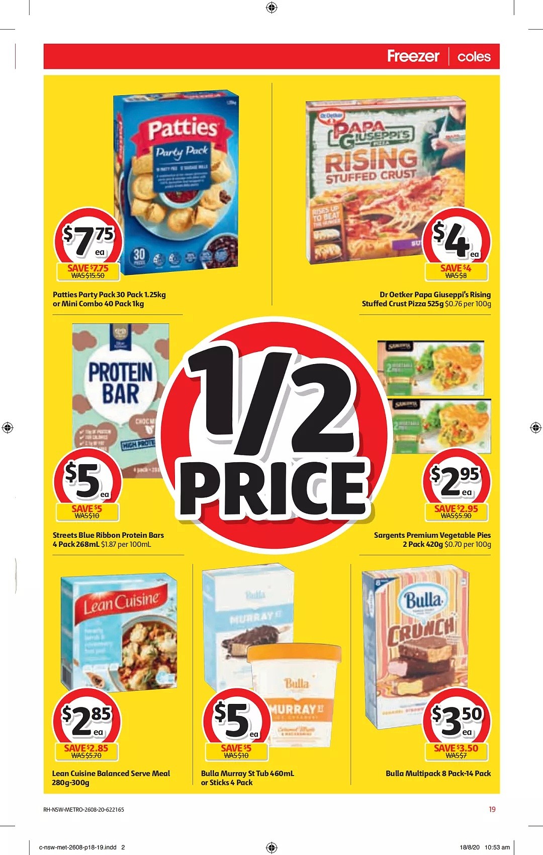 Coles 8月26日-9月1日折扣,披萨、酸奶、薯片半价 - 19