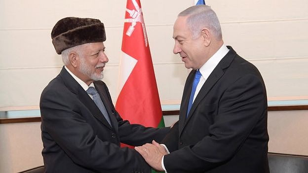 阿曼外长在波兰会晤以色列总理，2019年2月13日