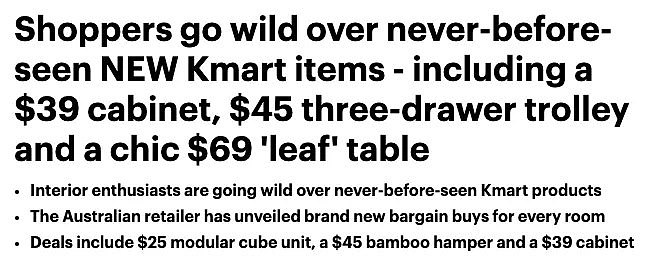 Kmart全新家居系列遭疯抢！储物柜$39，置物架$19...总有一款适合你（组图） - 1