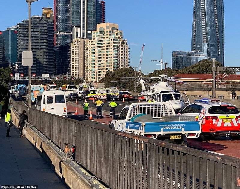 悉尼海港大桥今晨发生惨烈车祸，致1死4伤！事故现场严重拥堵（视频/组图） - 13