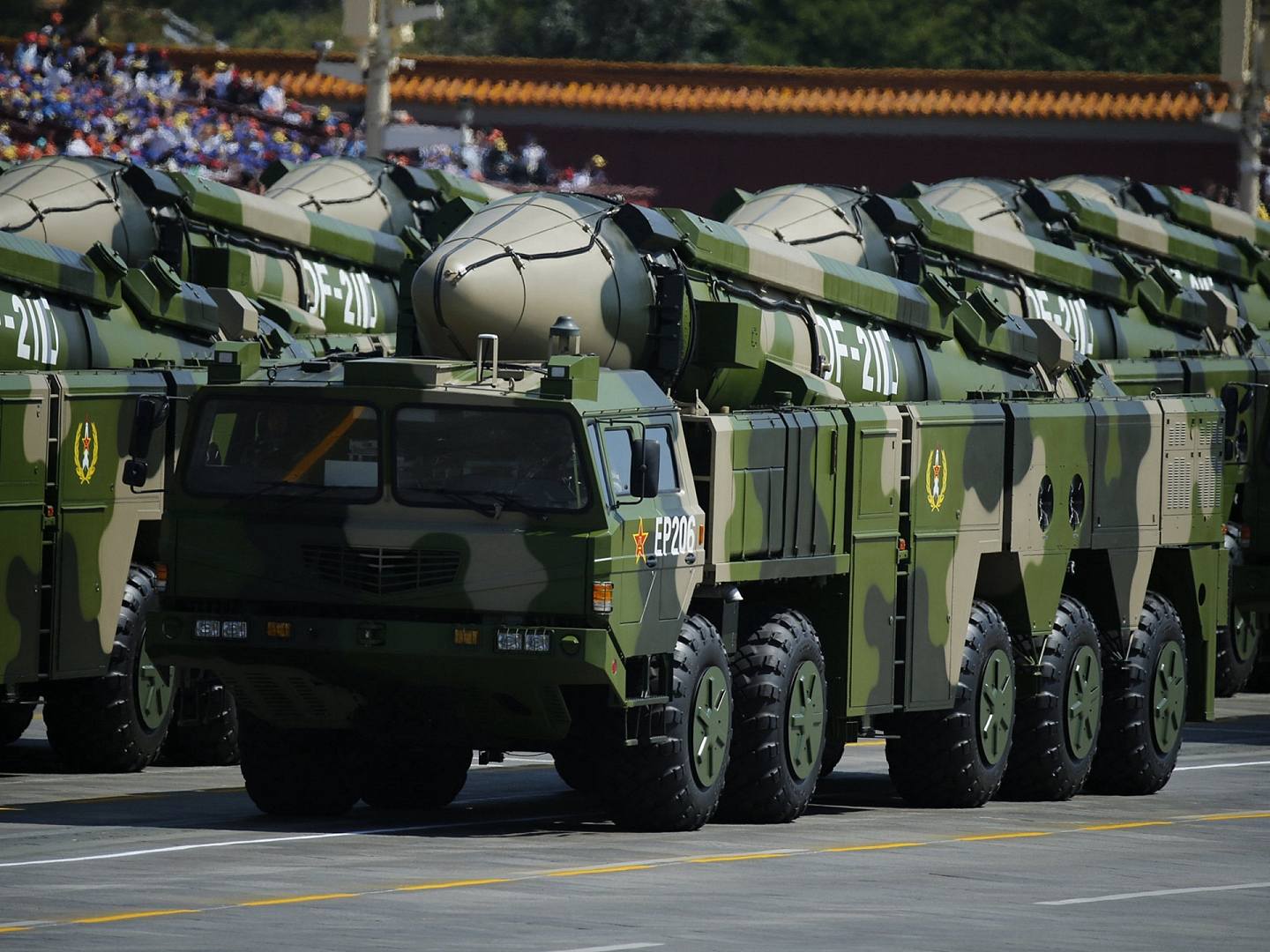 解放军8月26日试射的导弹中包括东风-21D，其被认为是中国首款“航母杀手”。（新华社）