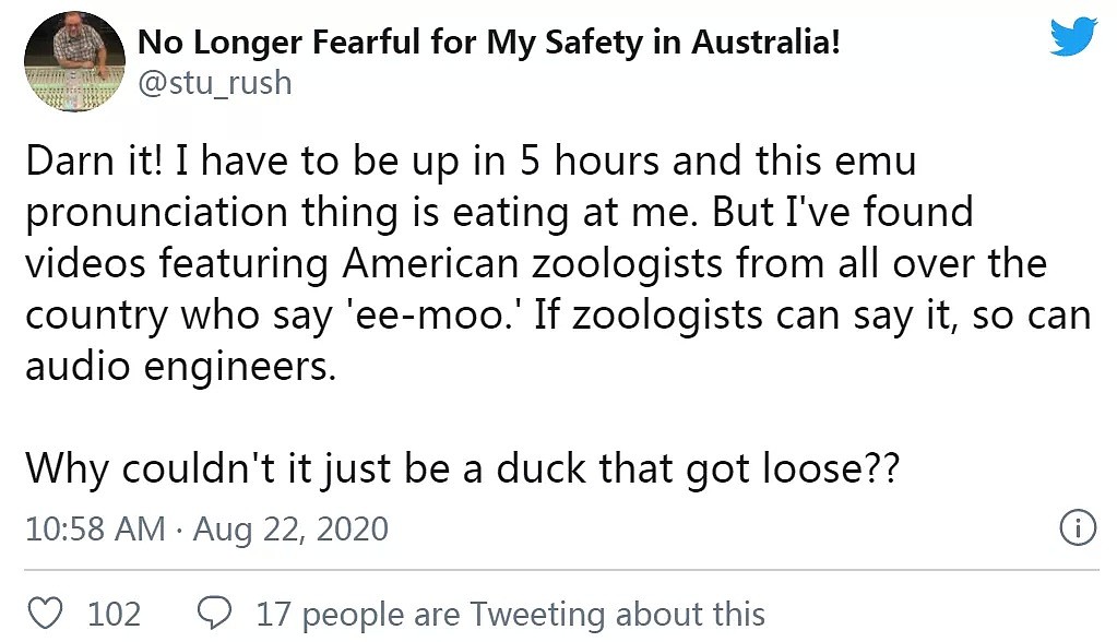 因为emu这个词的发音，美国人把澳洲人气炸了 - 5