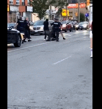 失控！加拿大游行发生暴乱，2名黑人把4名警察打进医院（组图） - 7